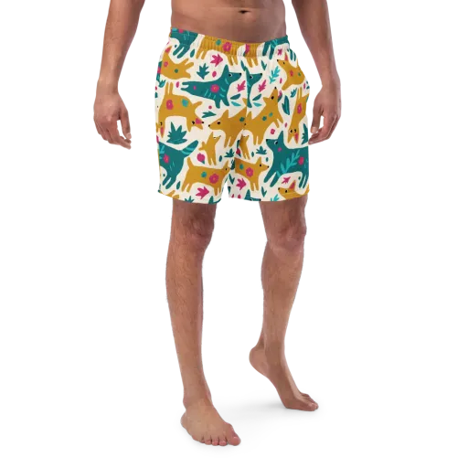 Safari Scribble on a Swim Trunks