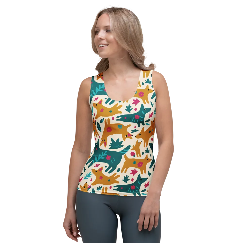Safari Scribble on Women's Tank Top — Front