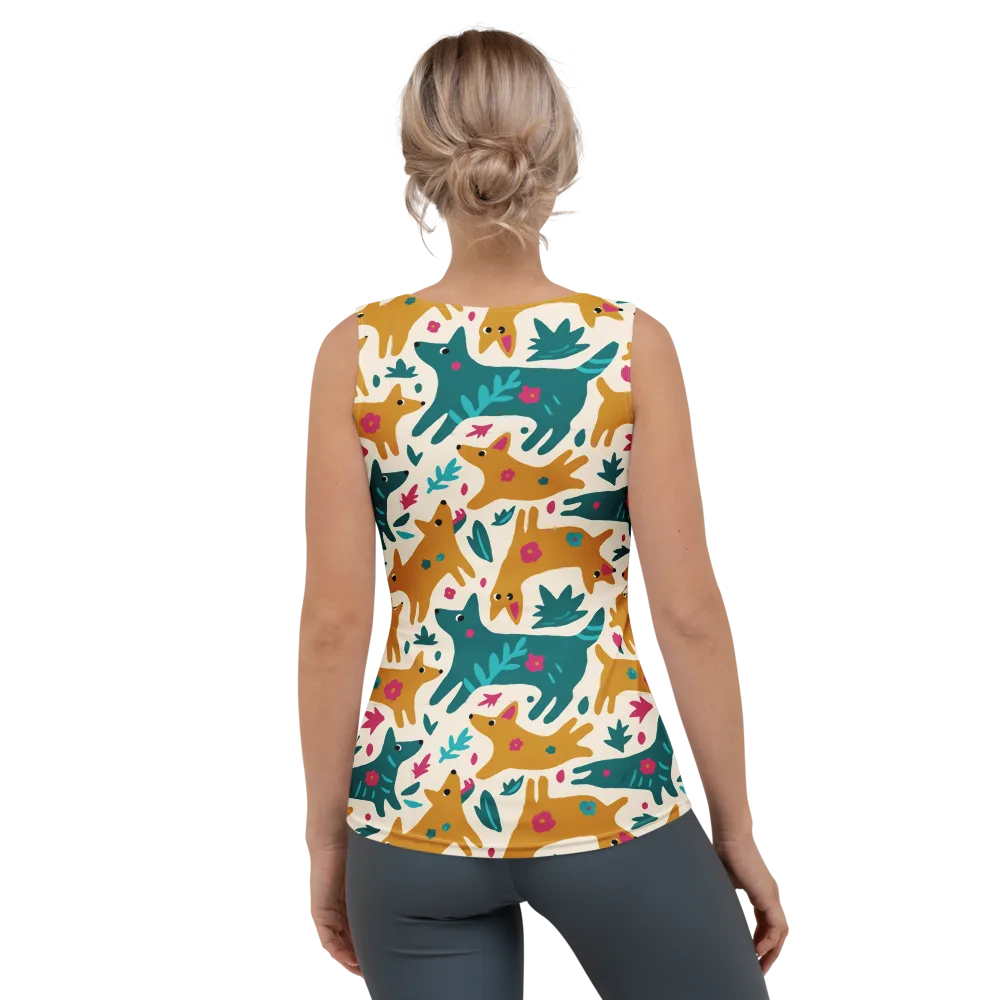 Safari Scribble on Women's Tank Top — Back