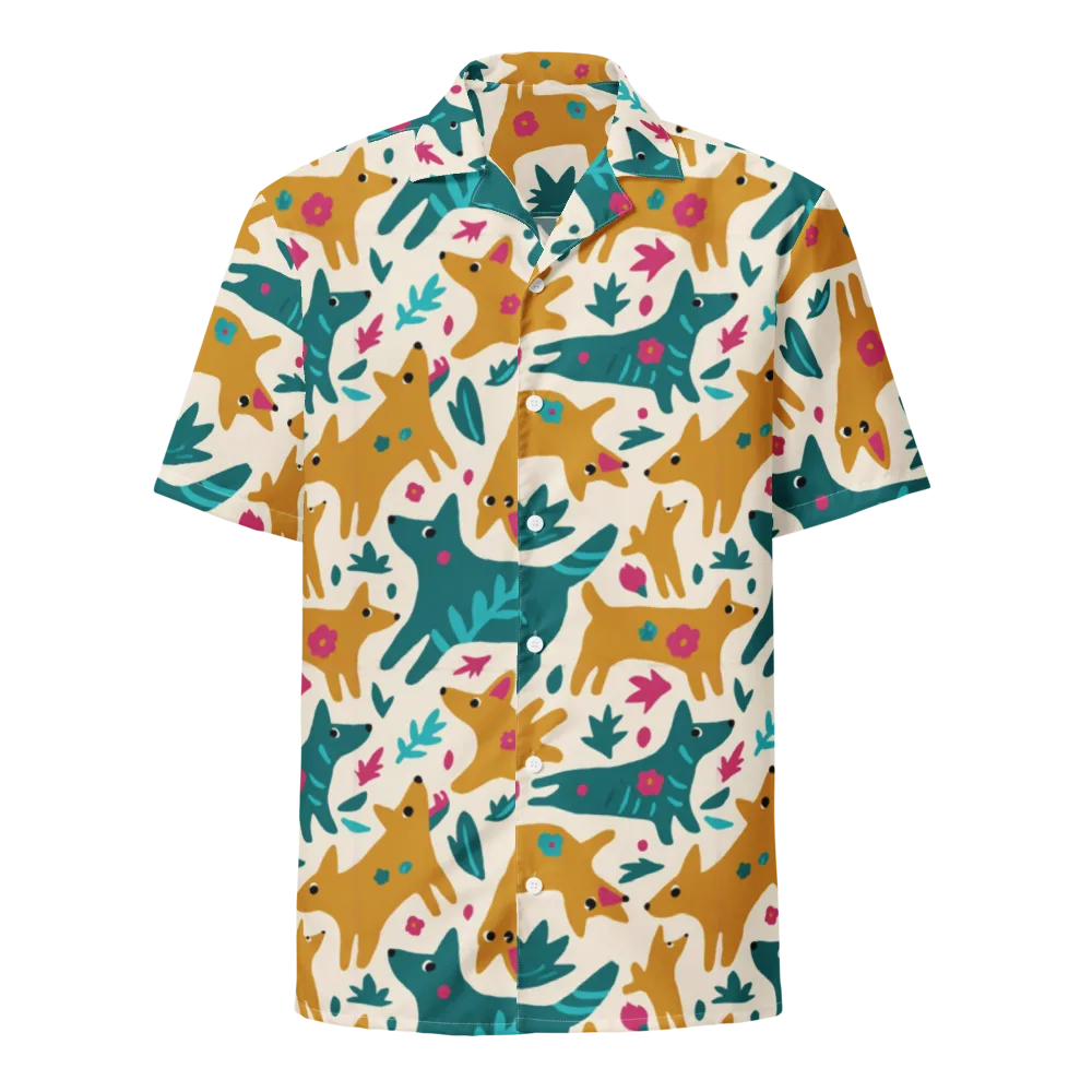 Safari Scribble on Button Shirt — Front