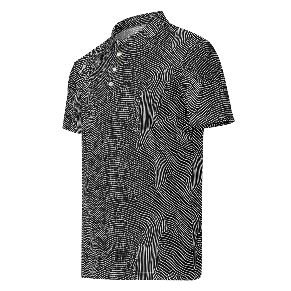 Zenith Stripes on Men's Slim Fit Polo Shirt — Left Front