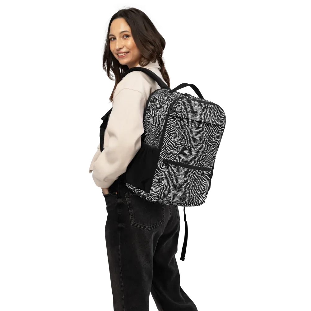 Zenith Stripes on Utility Backpack — Back