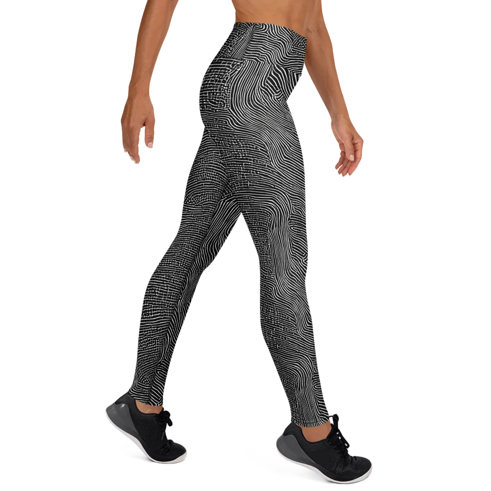 Zenith Stripes on Yoga Leggings — Right