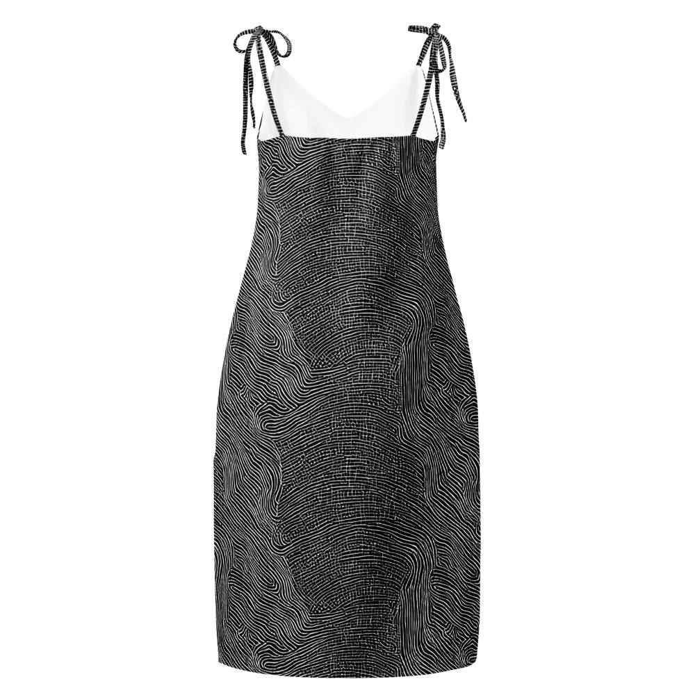 Zenith Stripes on Slip Dress — Back