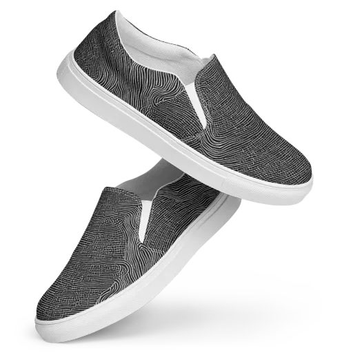 Zenith Stripes on a Women's Slip-On Canvas Shoes