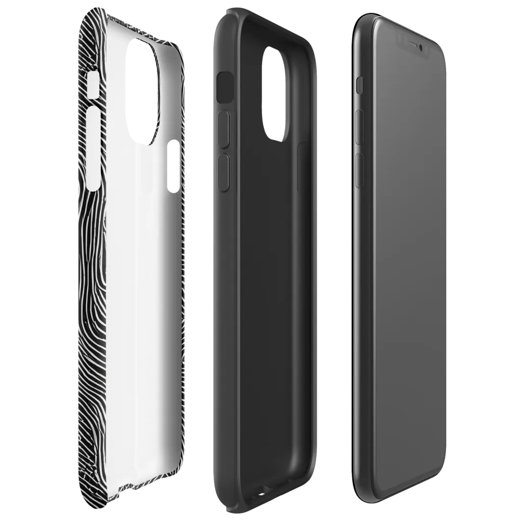 Zenith Stripes on Tough Case for iPhone® — Right