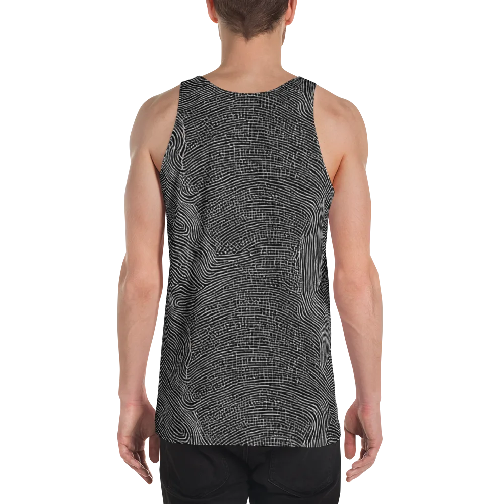 Zenith Stripes on Men's Tank Top — Back