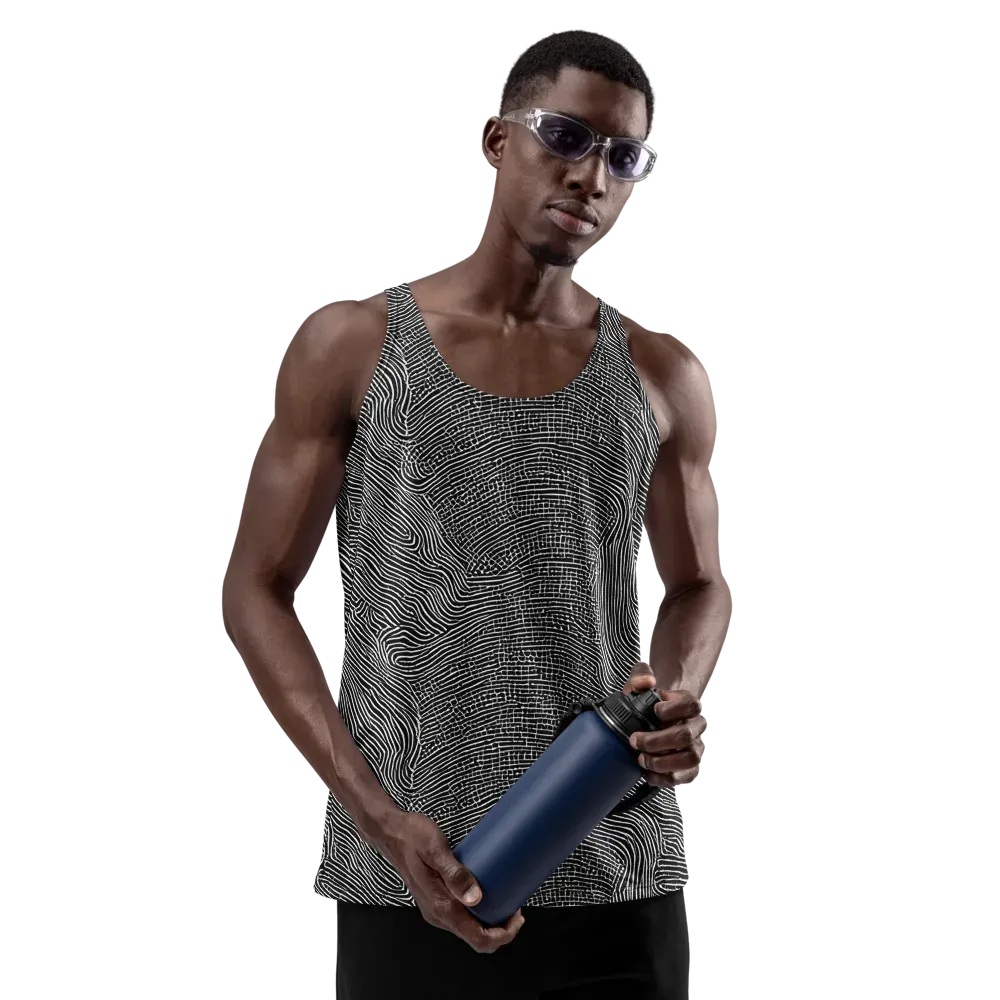 Zenith Stripes on Men's Tank Top — Front