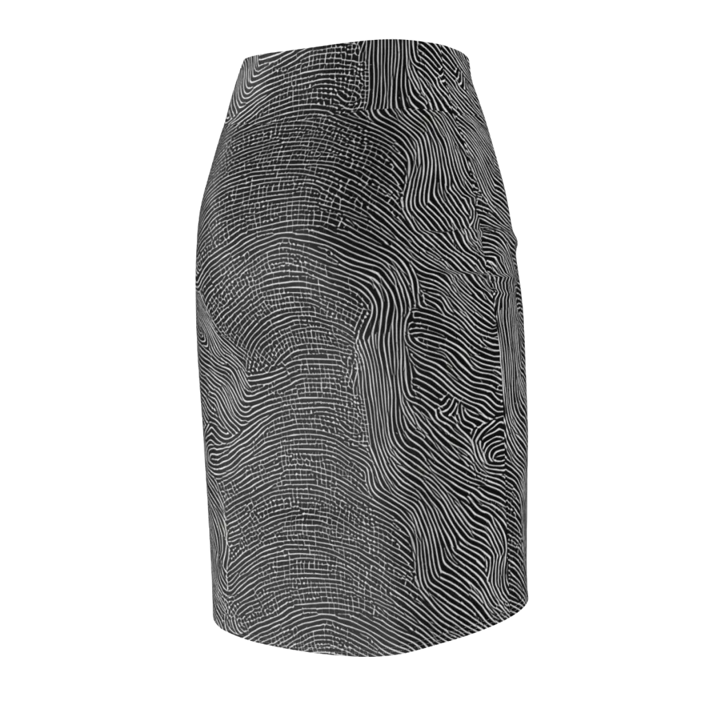 Zenith Stripes on Pencil Skirt — Back Side