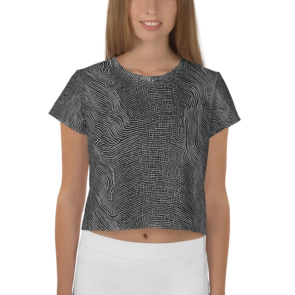 Zenith Stripes on Crop Tee — Front