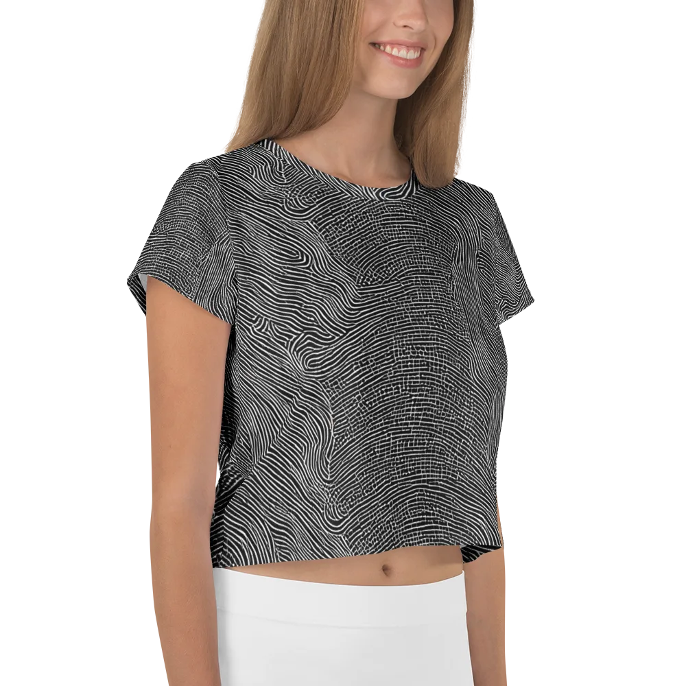Zenith Stripes on Crop Tee — Right