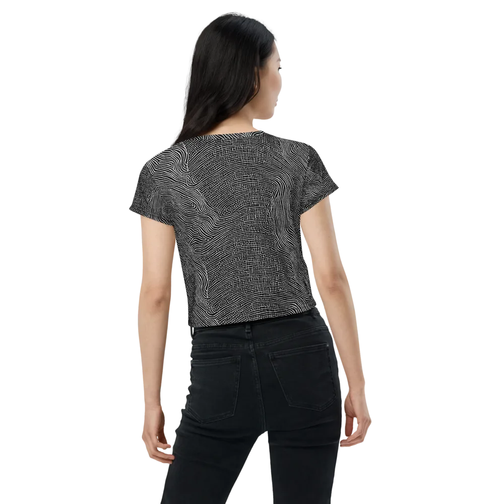 Zenith Stripes on Crop Tee — Back