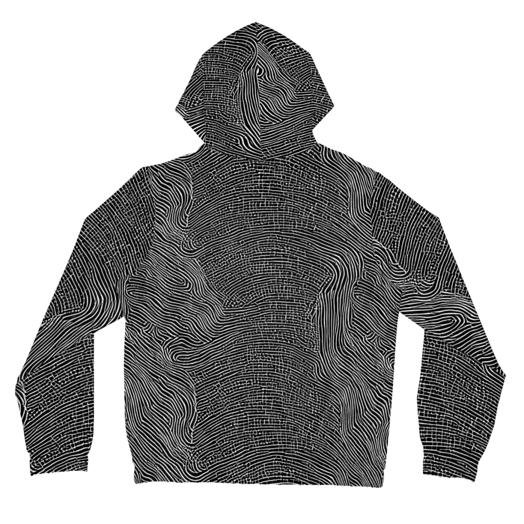 Zenith Stripes on Women's Full-Zip Hoodie — Back