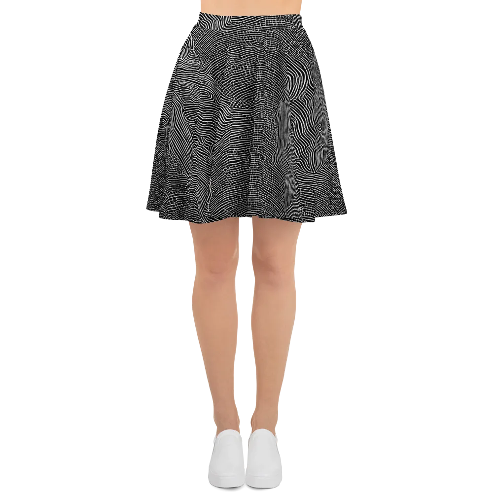 Zenith Stripes on Skater Skirt — Front