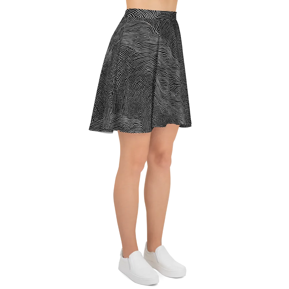 Zenith Stripes on Skater Skirt — Right