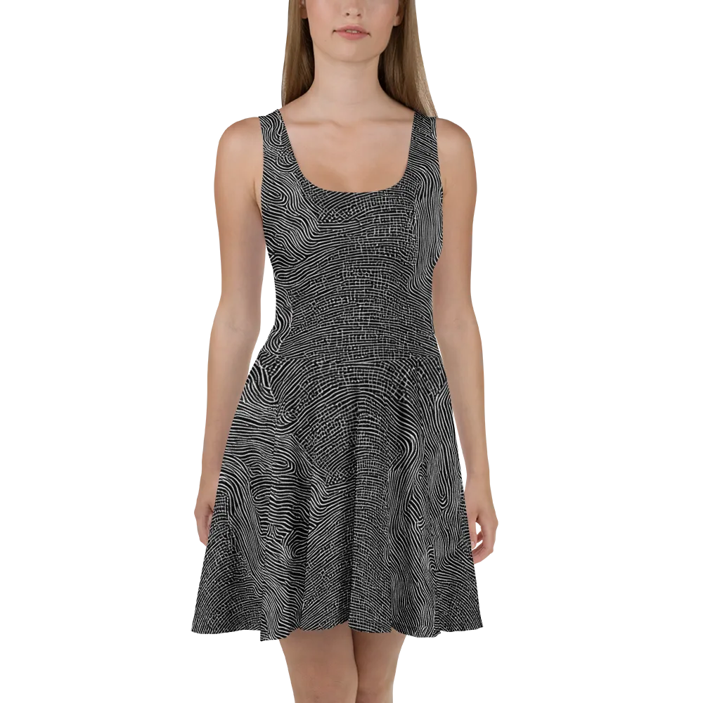 Zenith Stripes on Skater Dress — Front