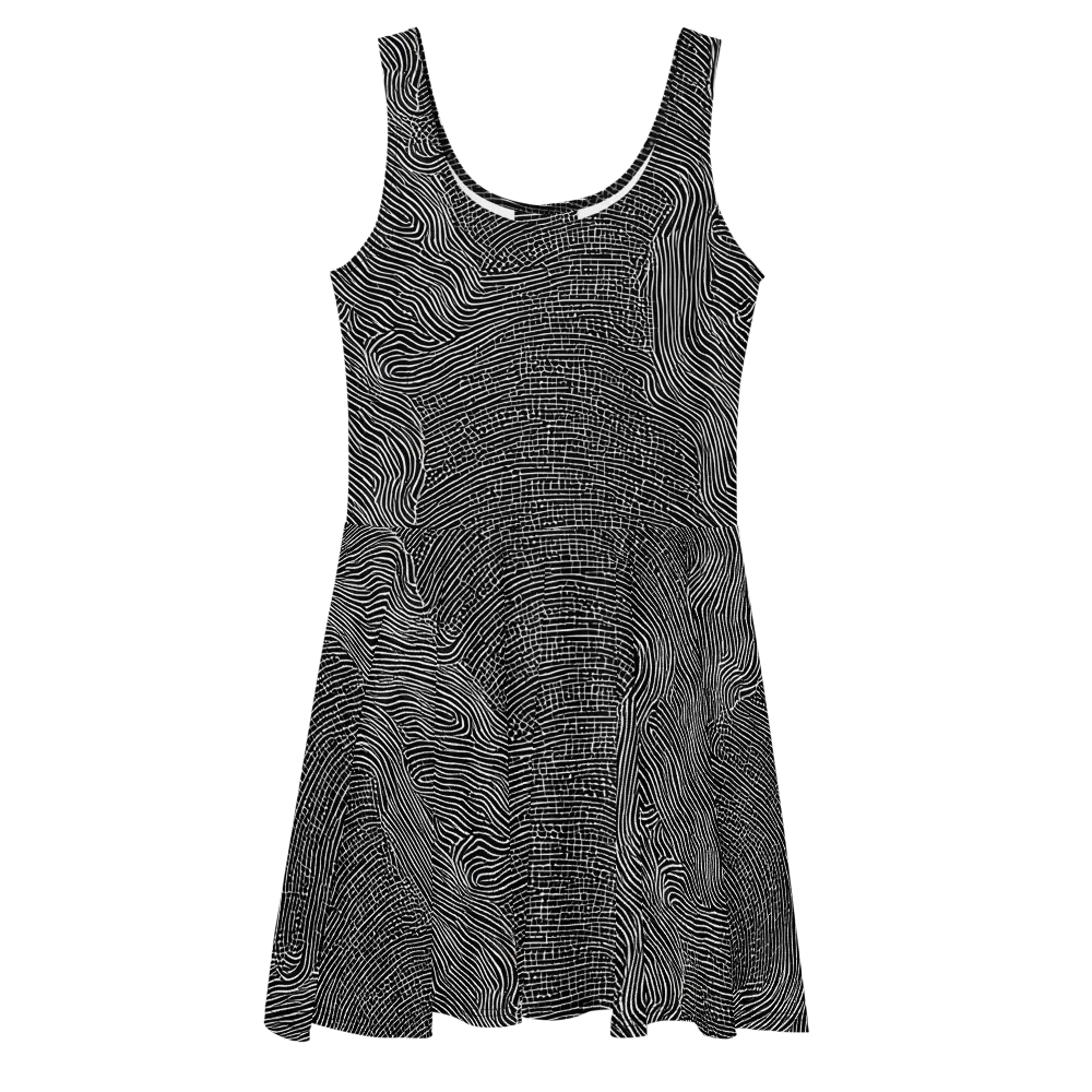 Zenith Stripes on Skater Dress — Front