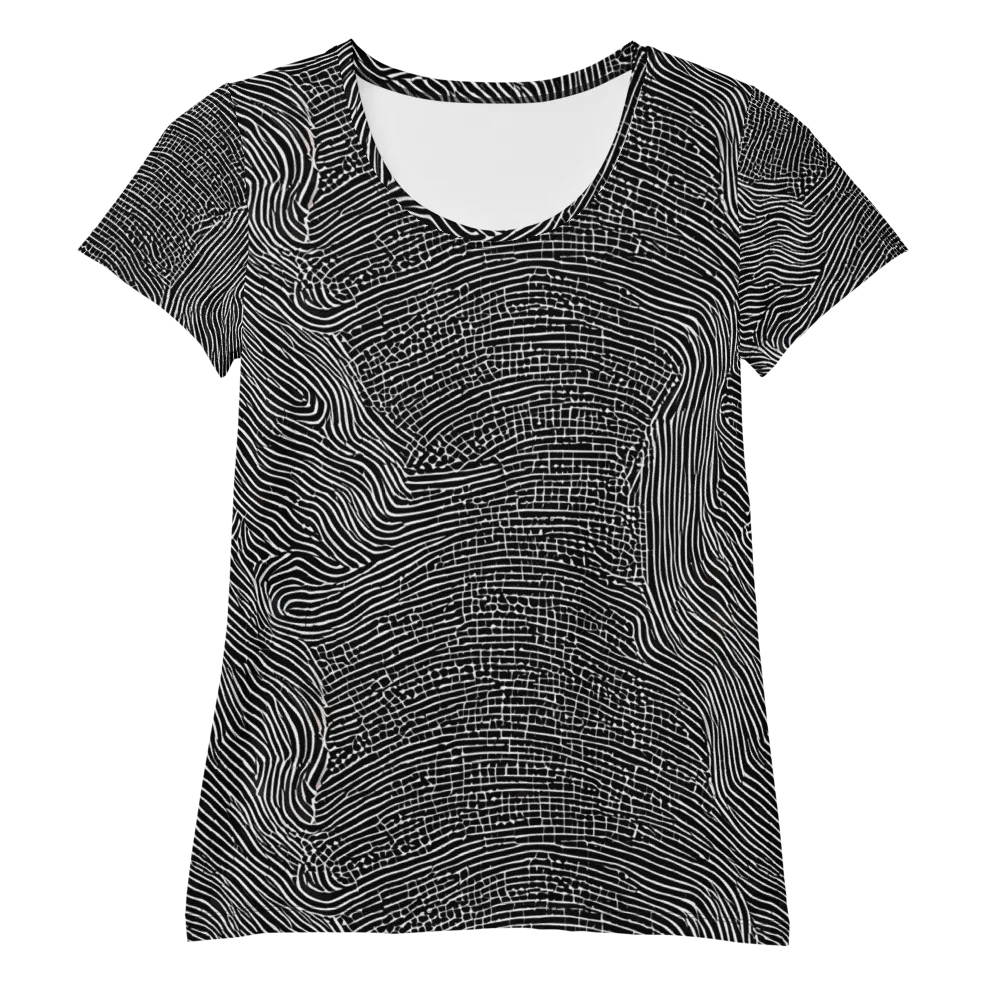 Zenith Stripes on Women's Athletic T-Shirt — Front