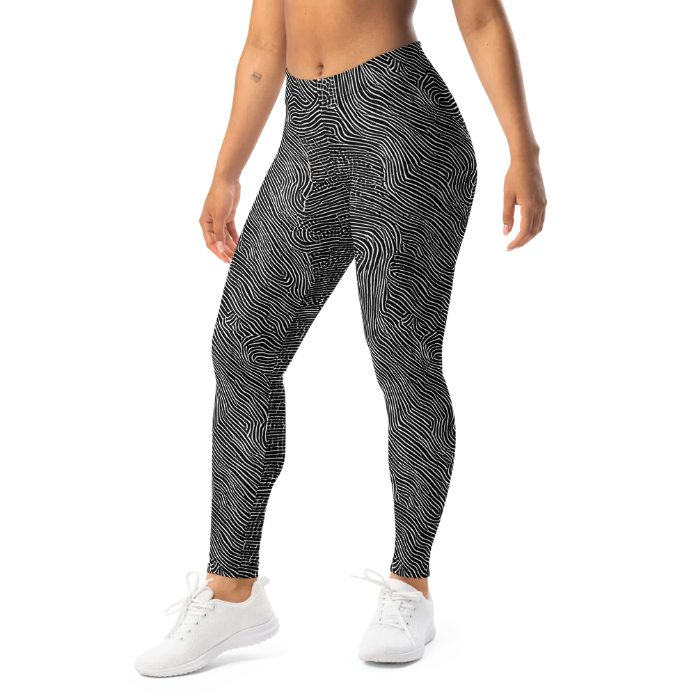 Zenith Stripes on Leggings — Left Front