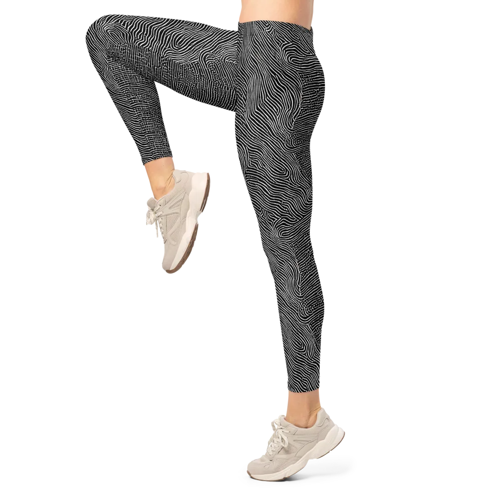 Zenith Stripes on Leggings — Left