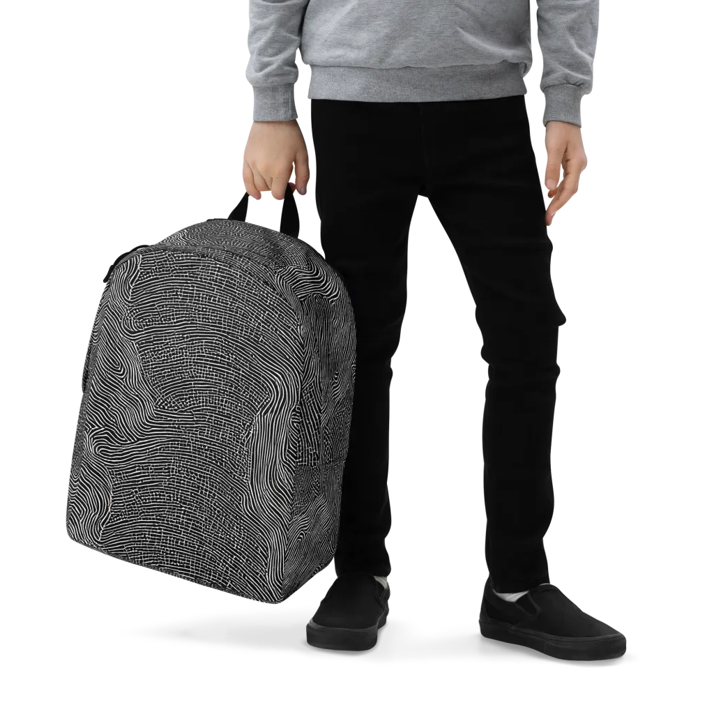 Zenith Stripes on Minimalist Backpack — Zoomed-in