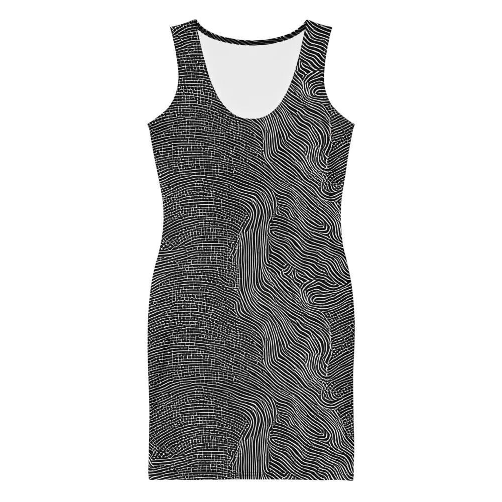 Zenith Stripes on Bodycon Dress — Front