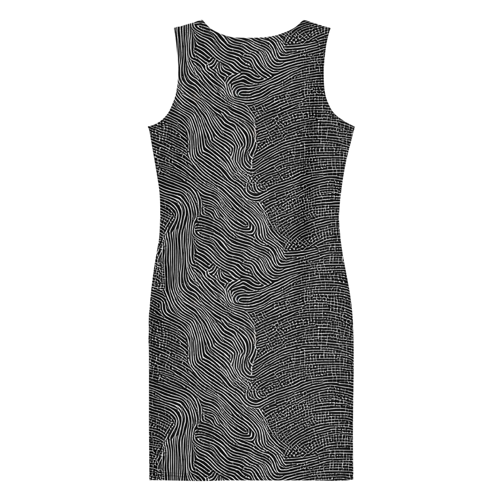 Zenith Stripes on Bodycon Dress — Back