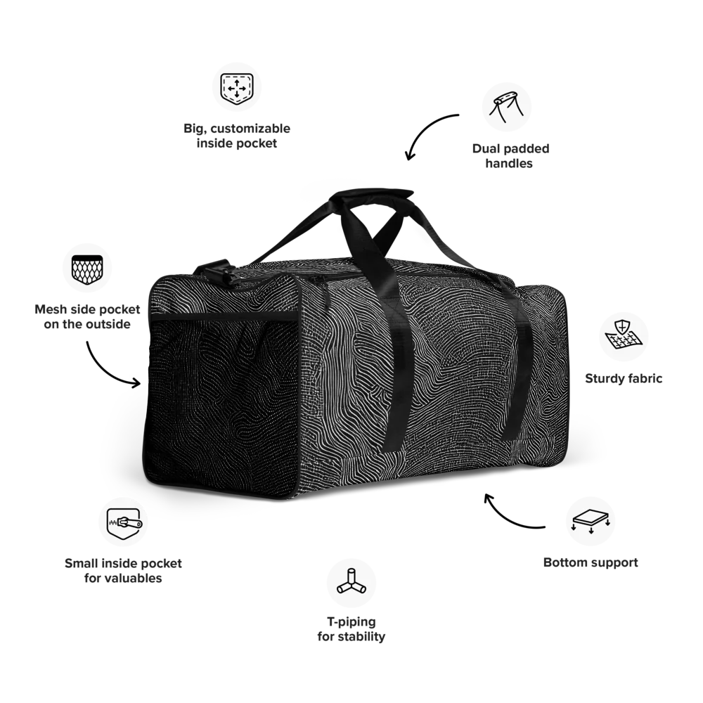 Zenith Stripes on Duffle Bag — Right Front