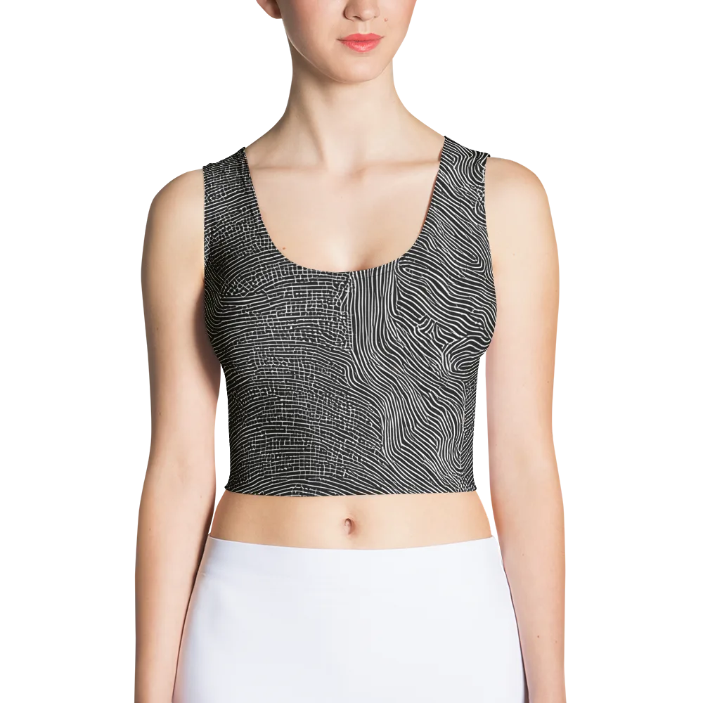 Zenith Stripes on Crop Top — Front