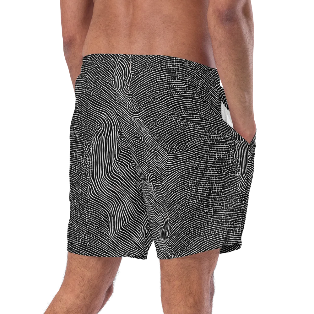 Zenith Stripes on Swim Trunks — Right Back