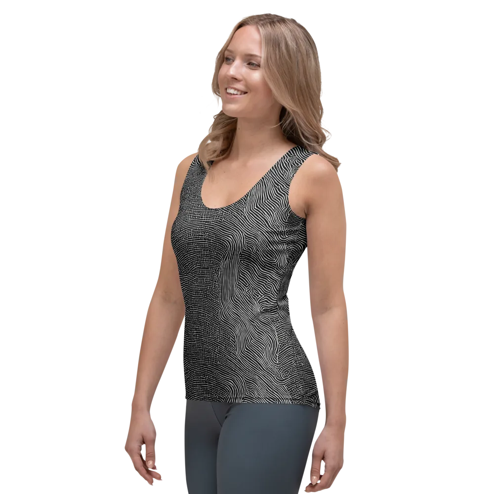 Zenith Stripes on Women's Tank Top — Left Front