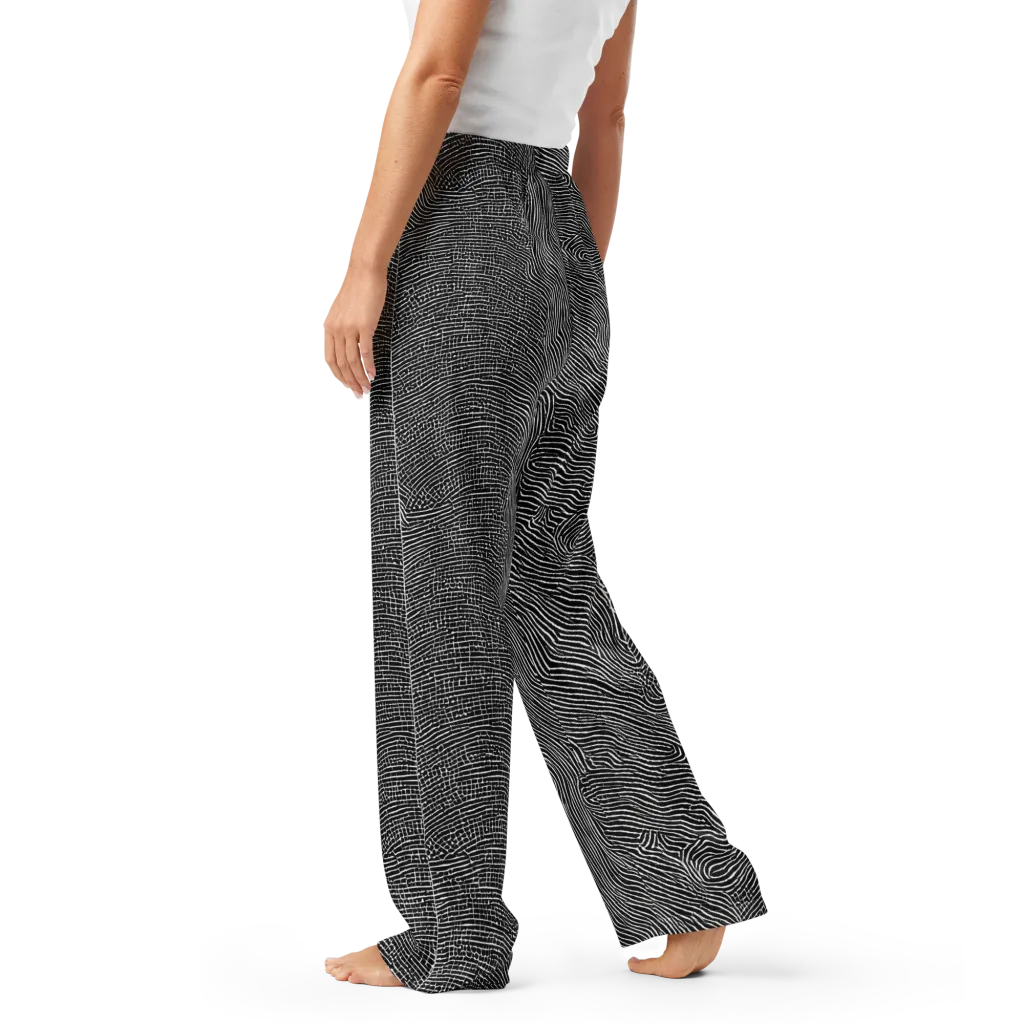Zenith Stripes on Women's Pajama Pants — Left