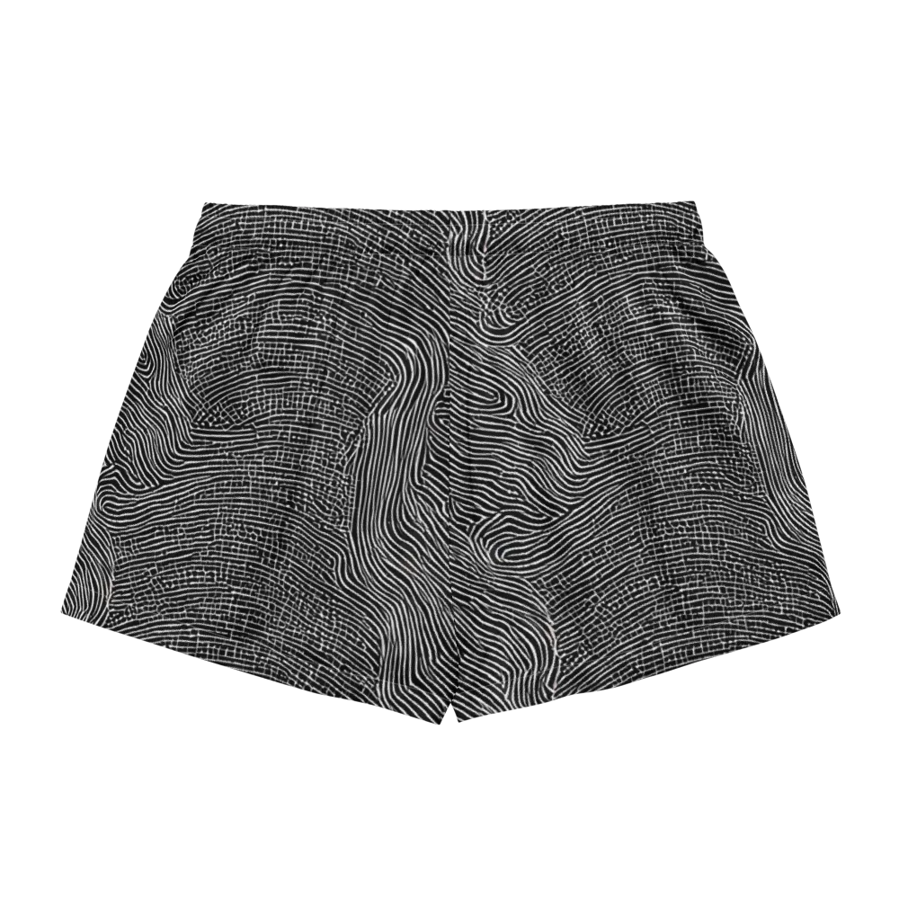 Zenith Stripes on Women's Pajama Shorts — Back