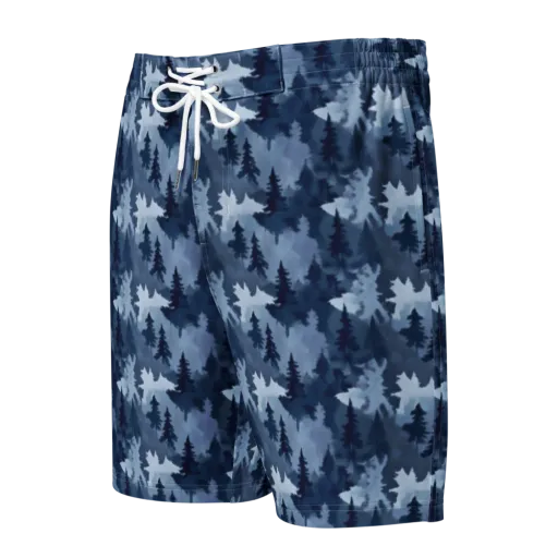 Frosted Evergreen on a Men's Board Shorts