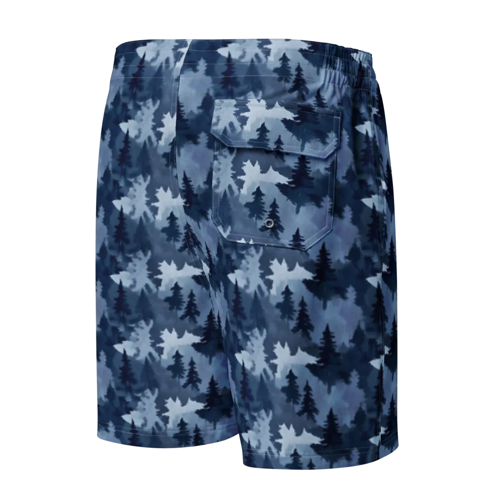 Frosted Evergreen on Men's Board Shorts — Back