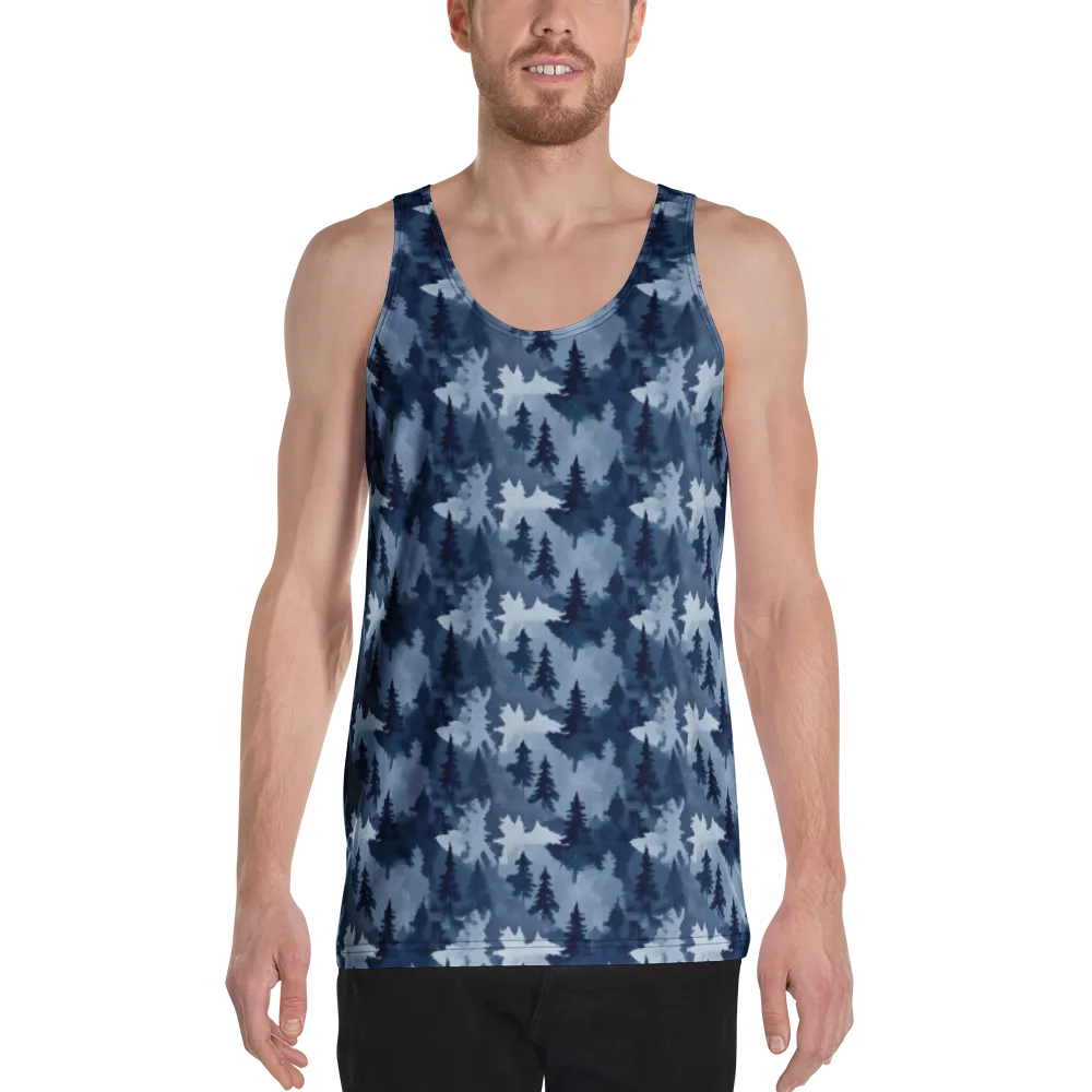 Frosted Evergreen on Men's Tank Top — Front