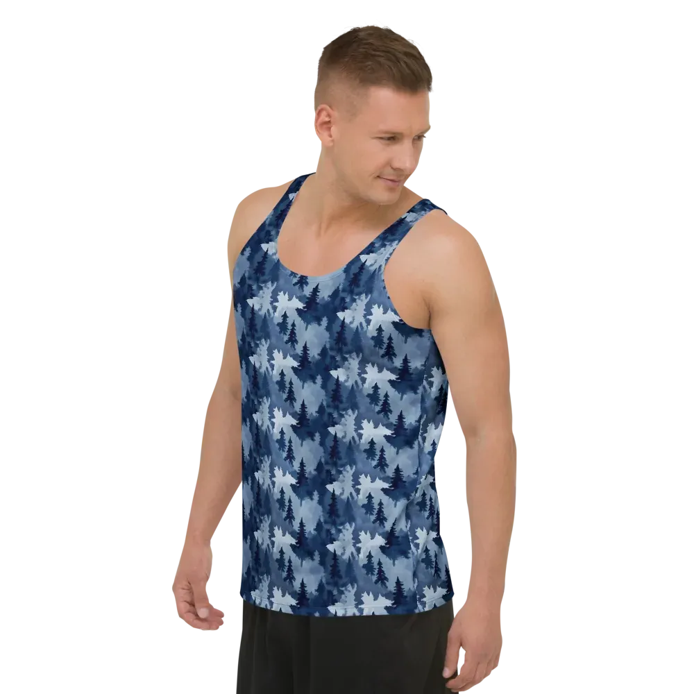 Frosted Evergreen on Men's Tank Top — Left Front