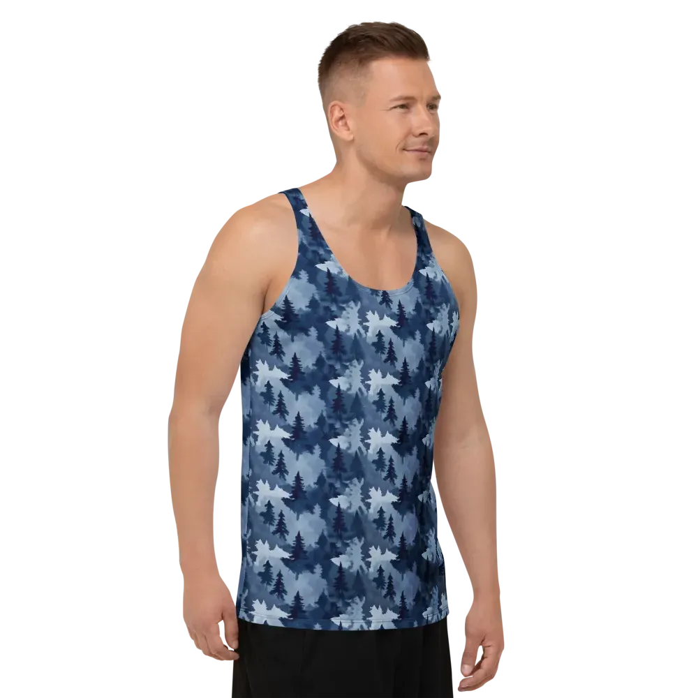 Frosted Evergreen on Men's Tank Top — Right Front