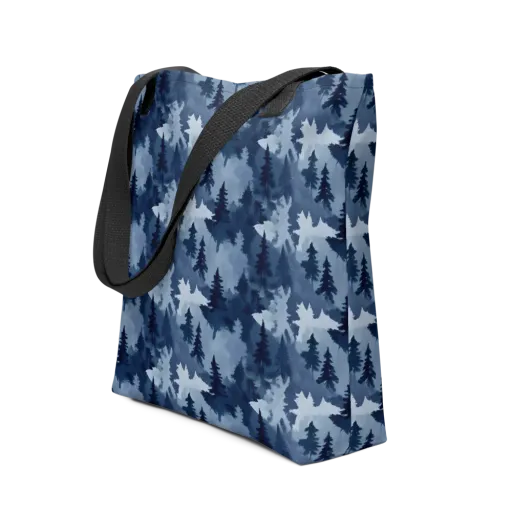 Frosted Evergreen on a Tote Bag