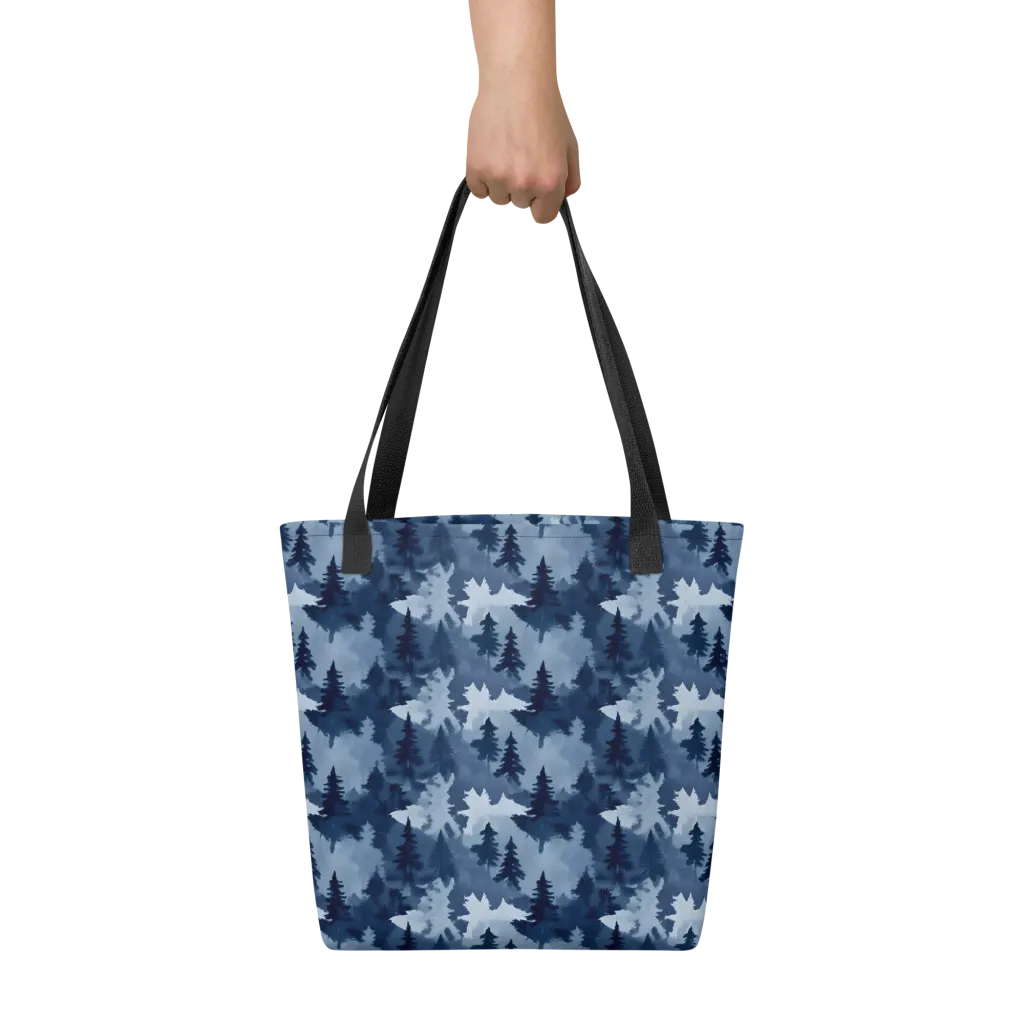 Frosted Evergreen on Tote Bag — Front