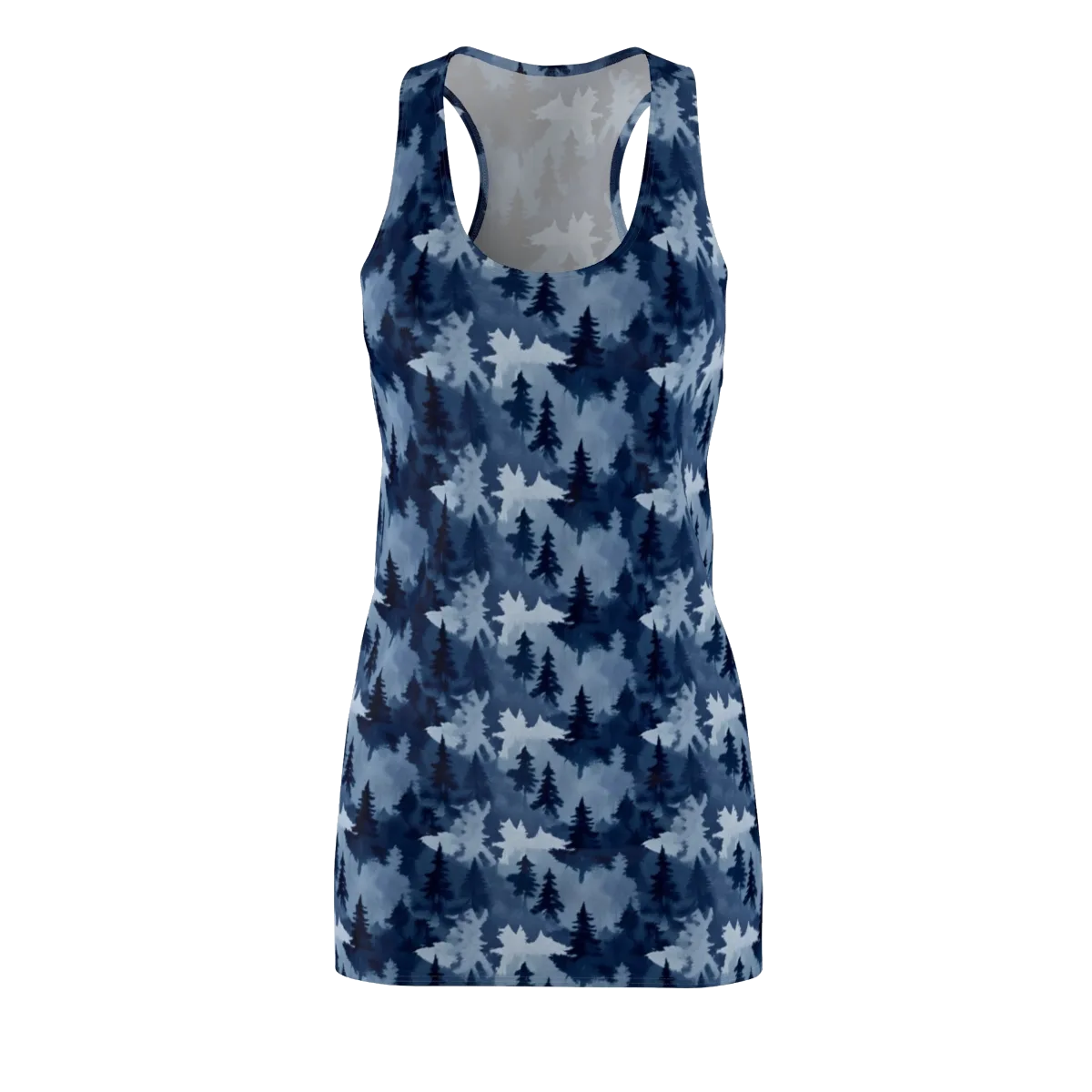 Frosted Evergreen on Racerback Dress — Front