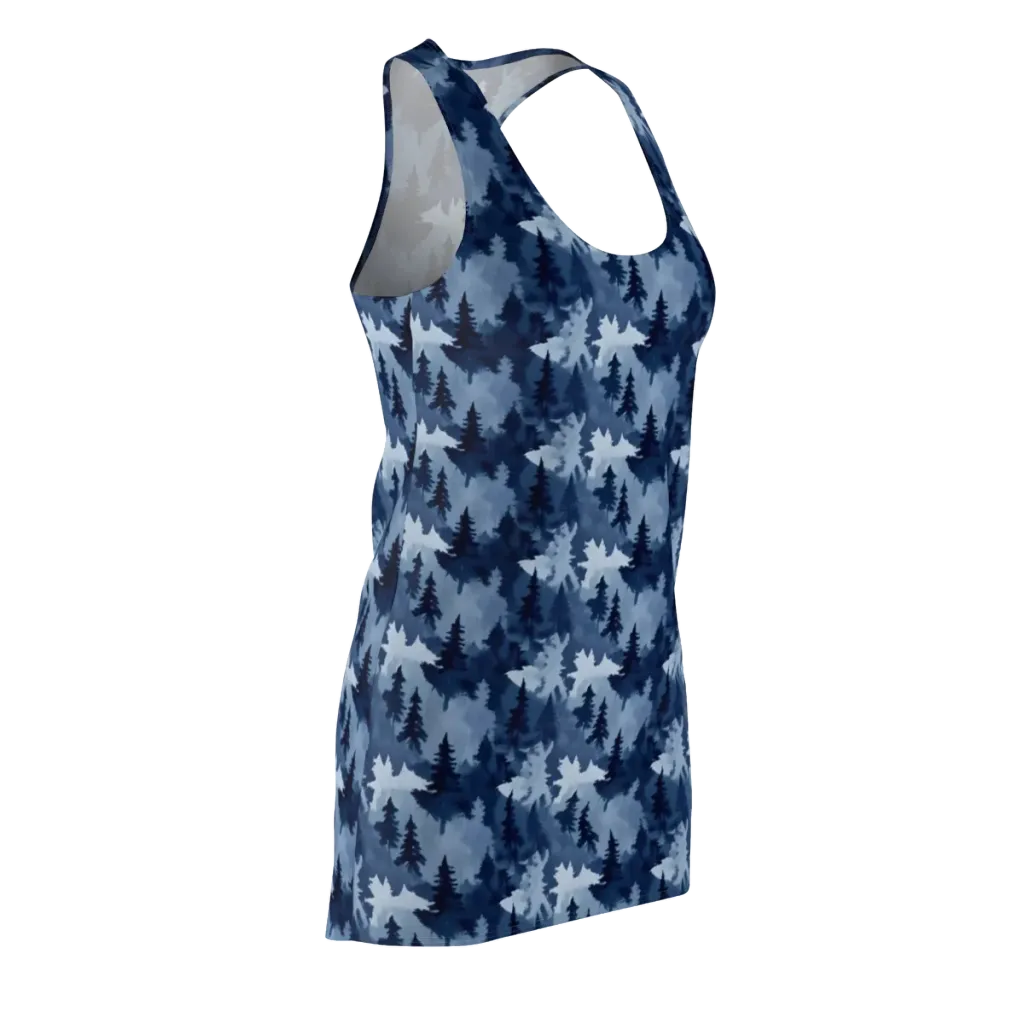Frosted Evergreen on Racerback Dress — Front Side