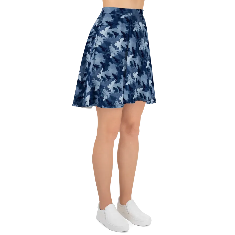 Frosted Evergreen on Skater Skirt — Right