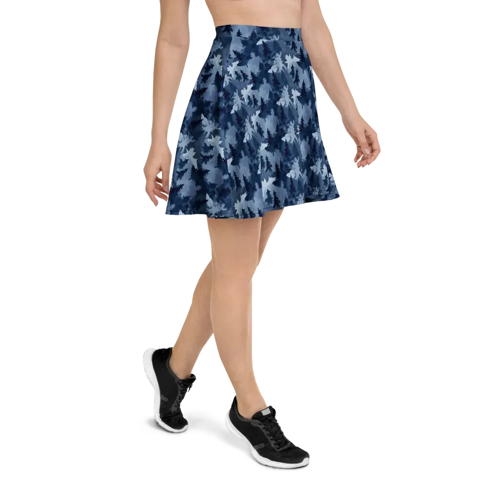 Frosted Evergreen on Skater Skirt — Right