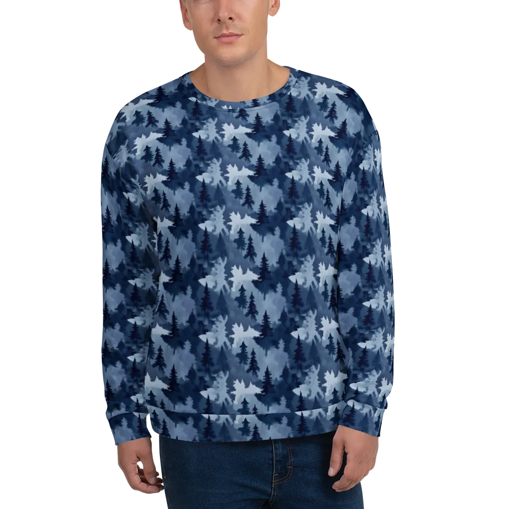 Frosted Evergreen on Sweatshirt — Front