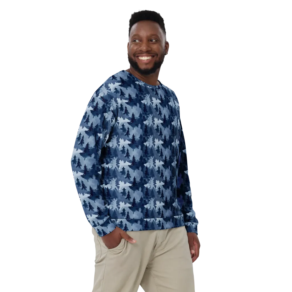 Frosted Evergreen on Sweatshirt — Front