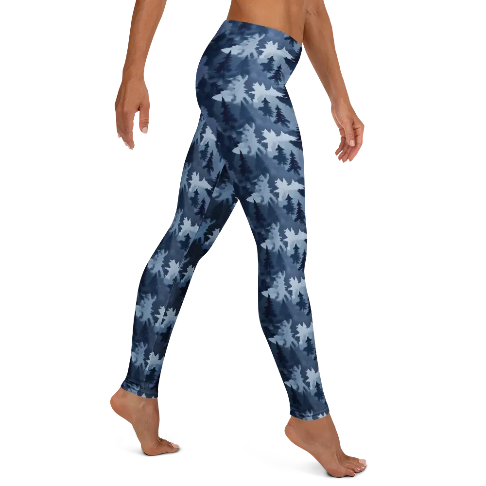 Frosted Evergreen on Leggings — Right