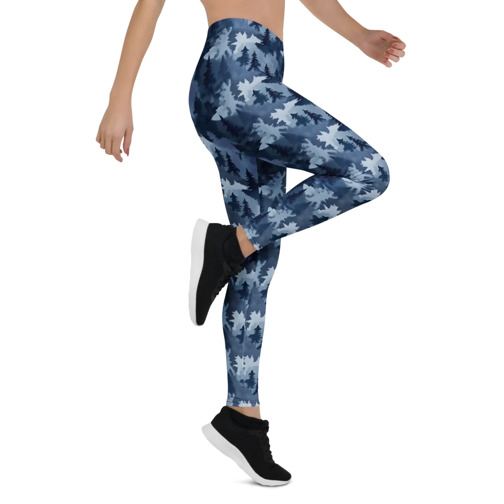 Frosted Evergreen on Leggings — Right