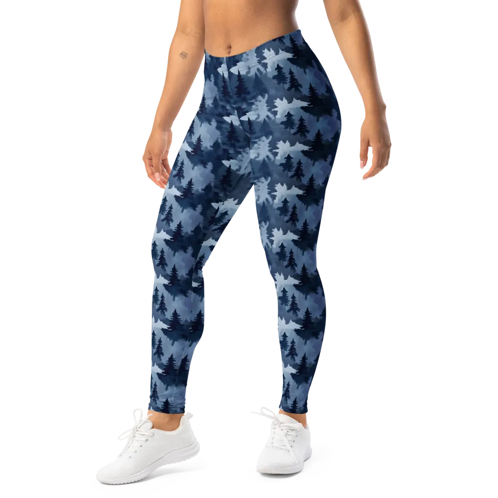 Frosted Evergreen on Leggings — Left Front
