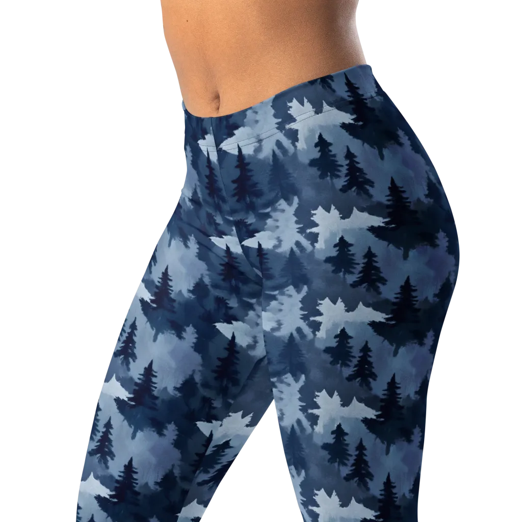 Frosted Evergreen on Leggings — Left Front